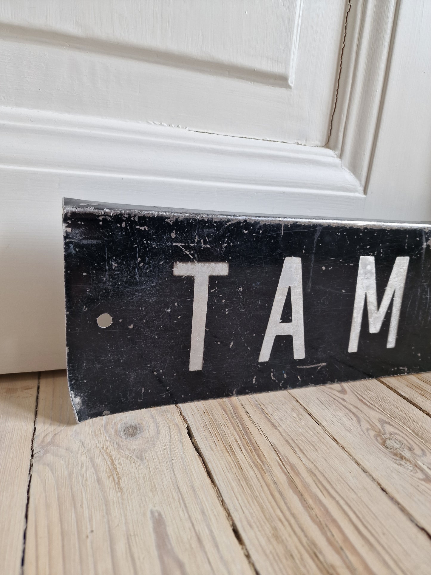 Linja-auton vanha kyltti Tampere