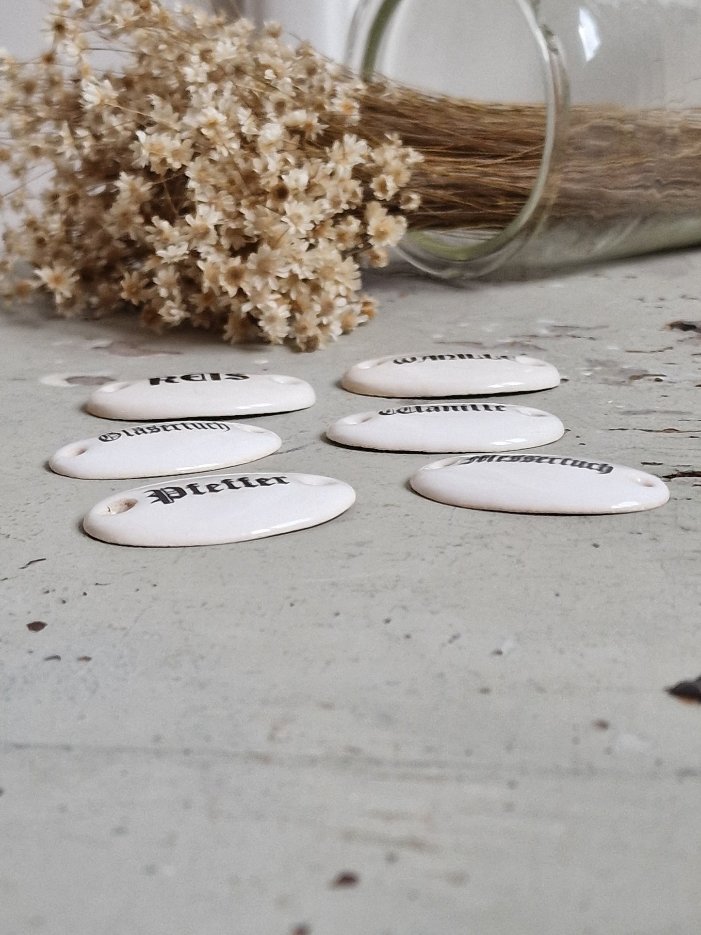 Posliinikyltit 6 kpl