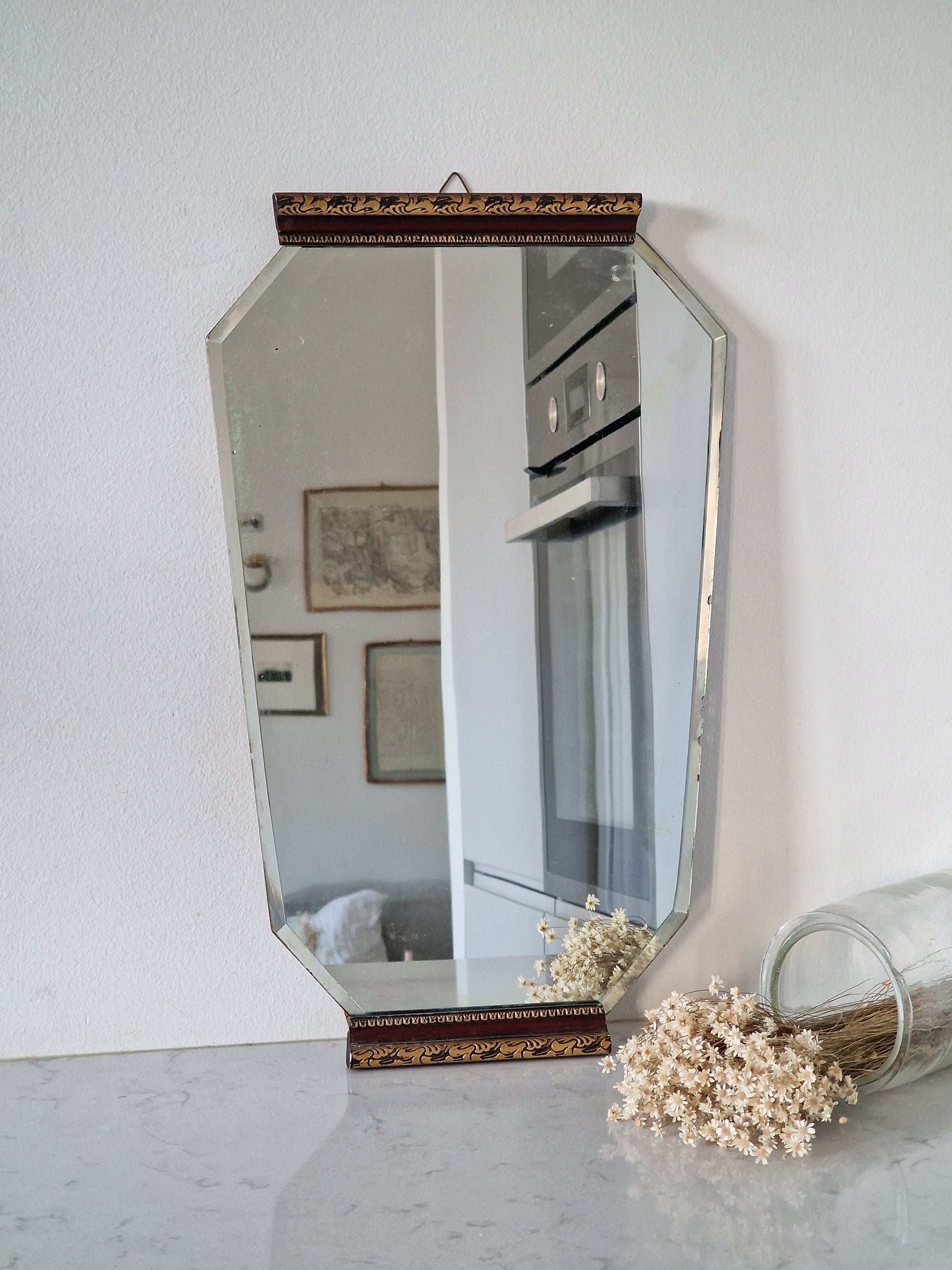 Fasettihiottu Vintage-peili