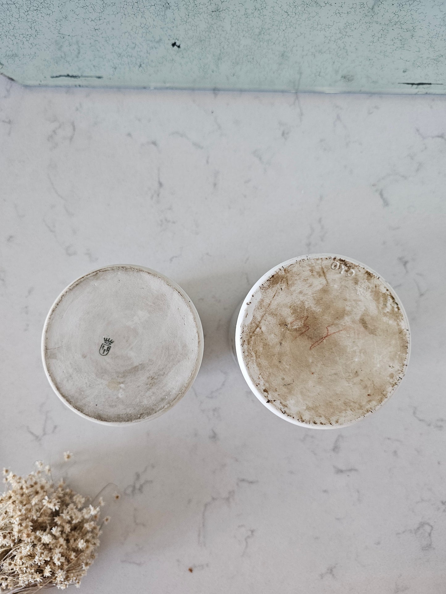 Porcelain pharmacy jars