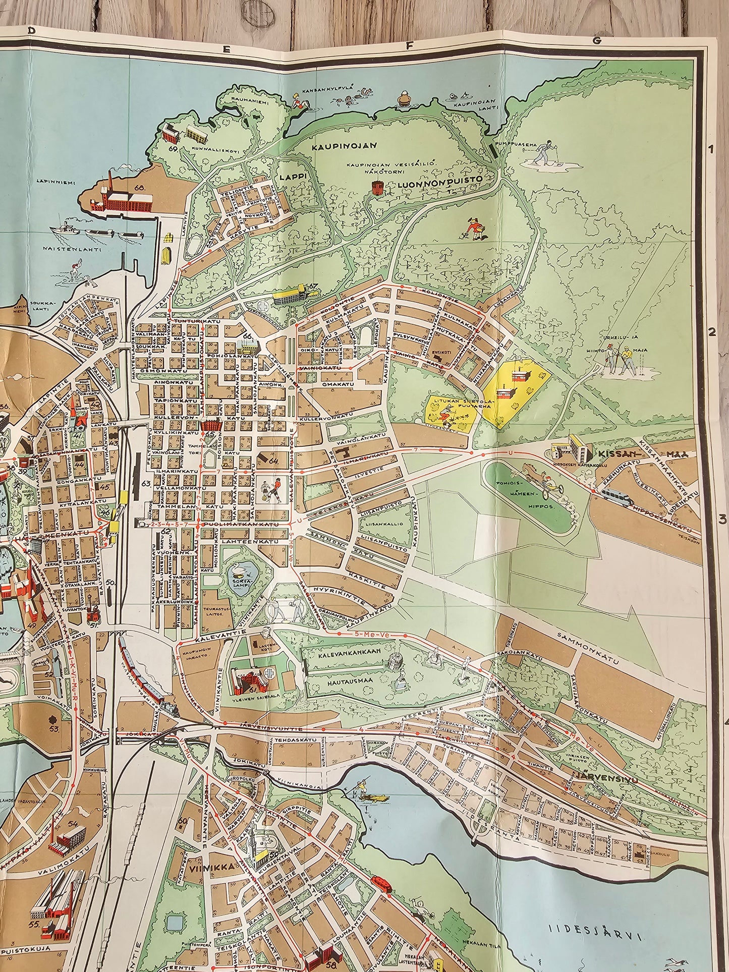 Tampereen kartta 1951
