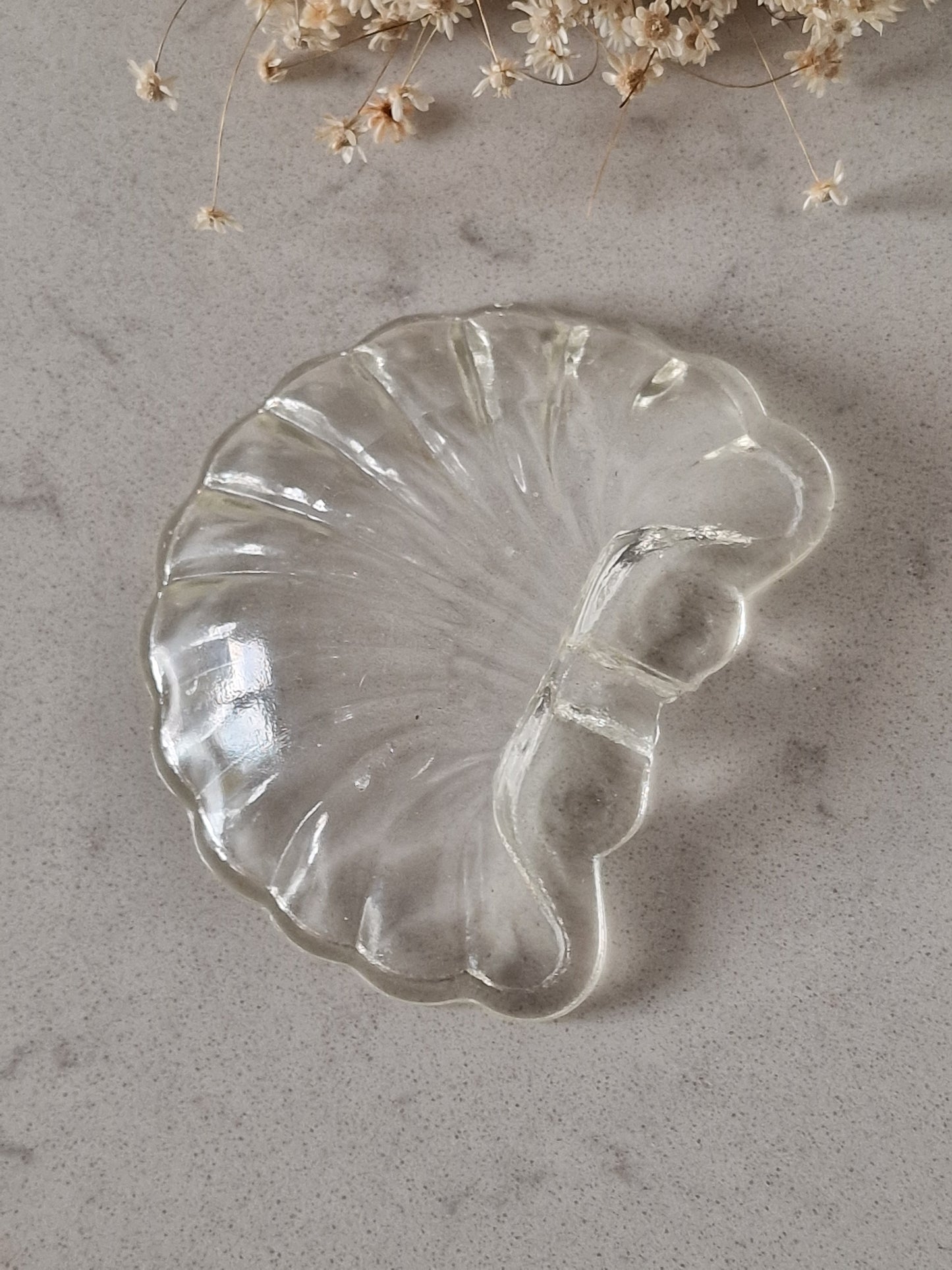 Vintage lasisimpukka