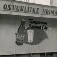 Tampereen Juoma Oy puulaatikko