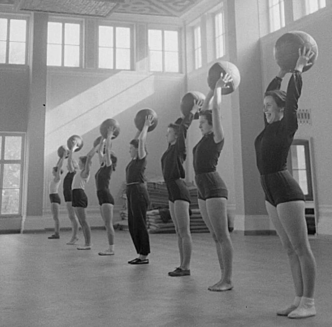 Vintage voimistelupallo