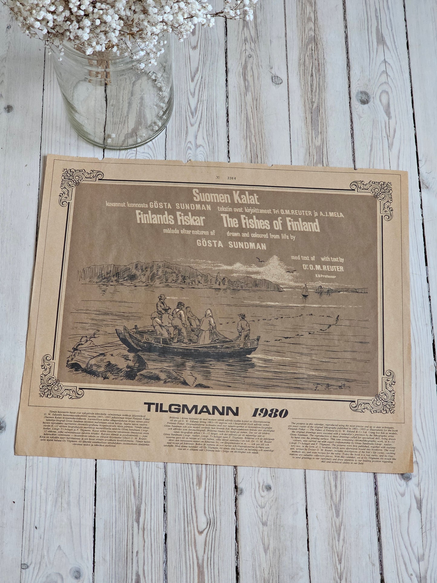 Vanhat kalataulut, Suomen kalat, Finlands Fiskar