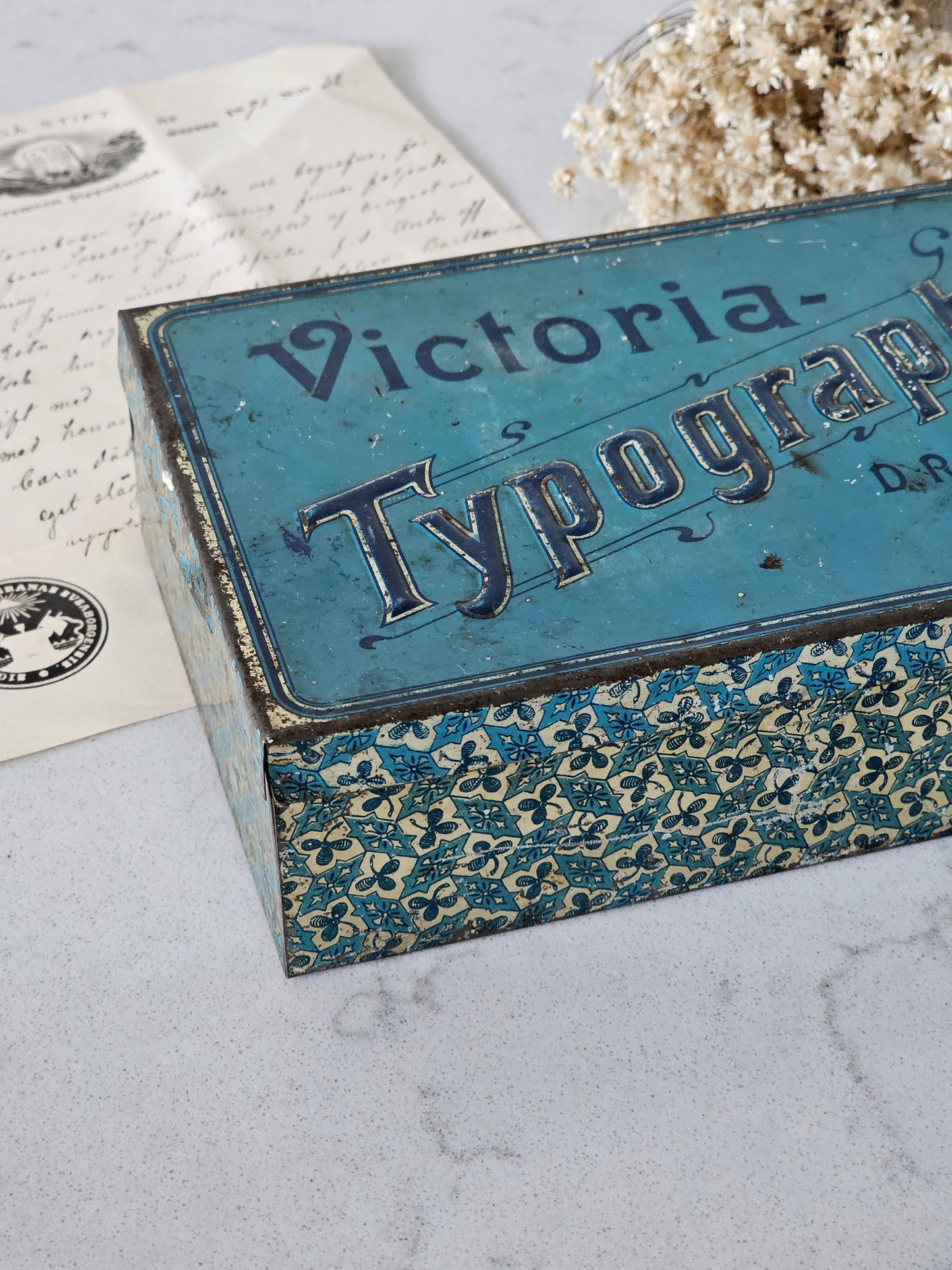 Victoria-Typograph Leimasinlaatikko