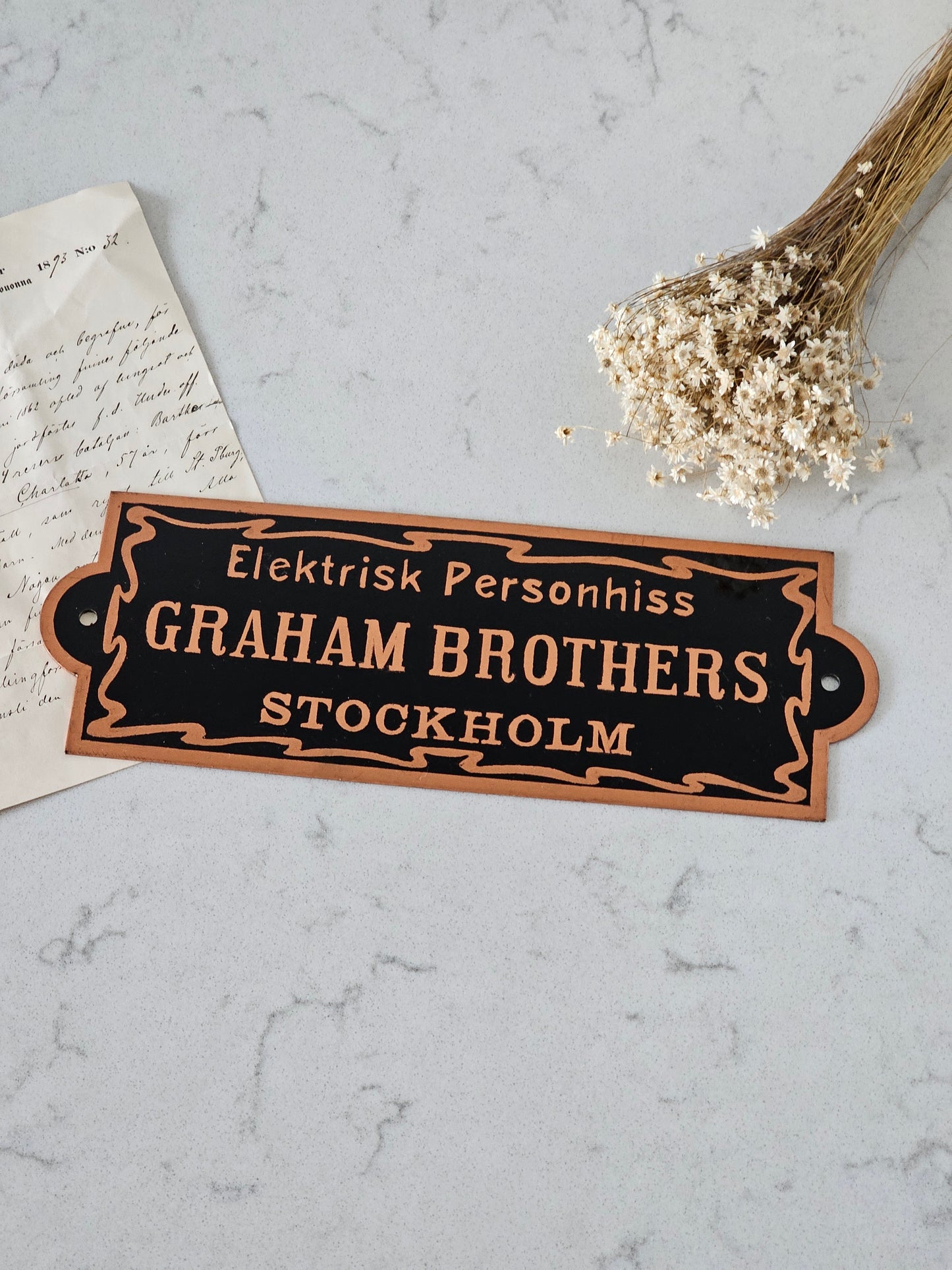 Graham Brothers Stockholm -kyltti