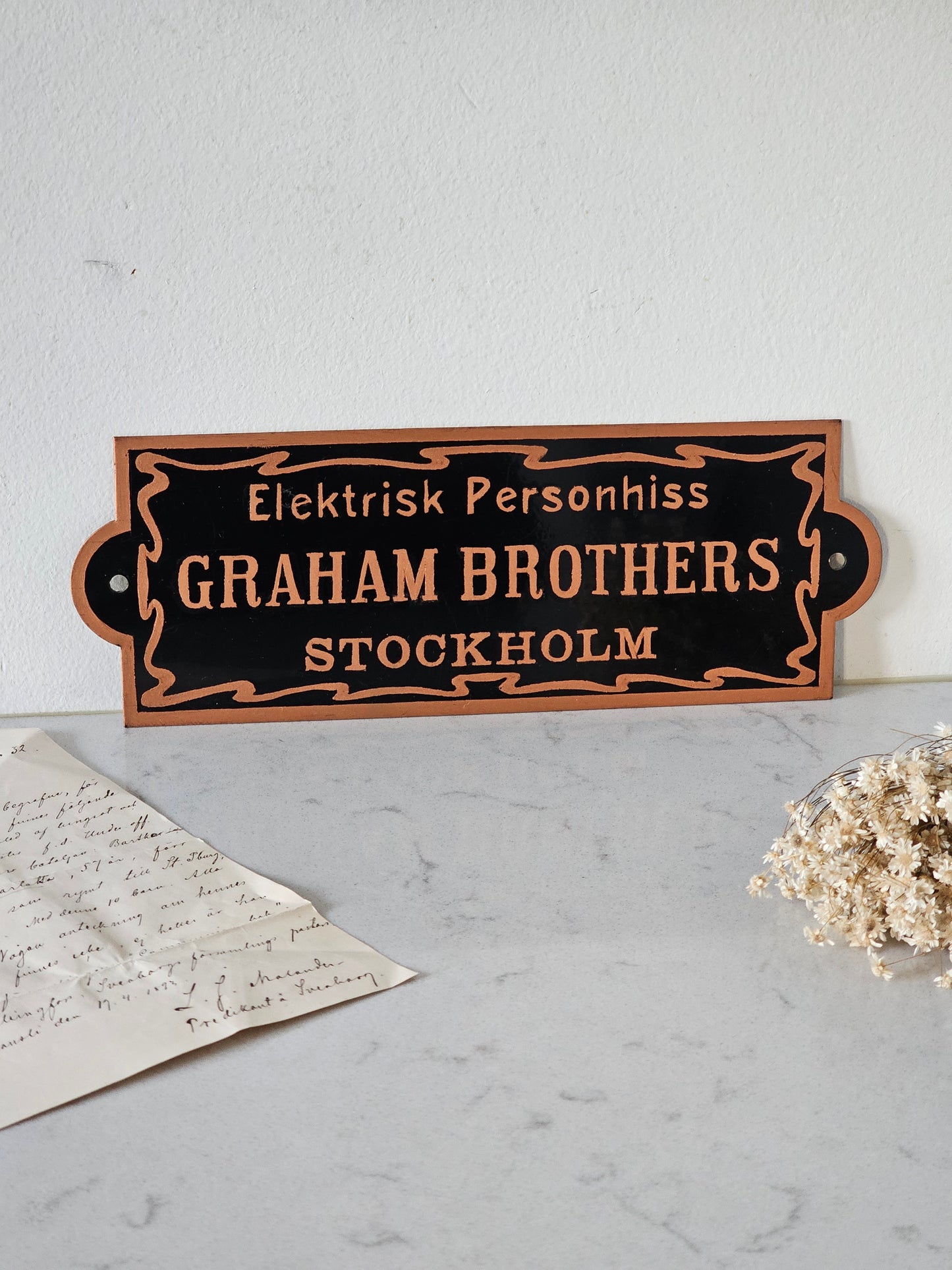 Graham Brothers Stockholm -kyltti