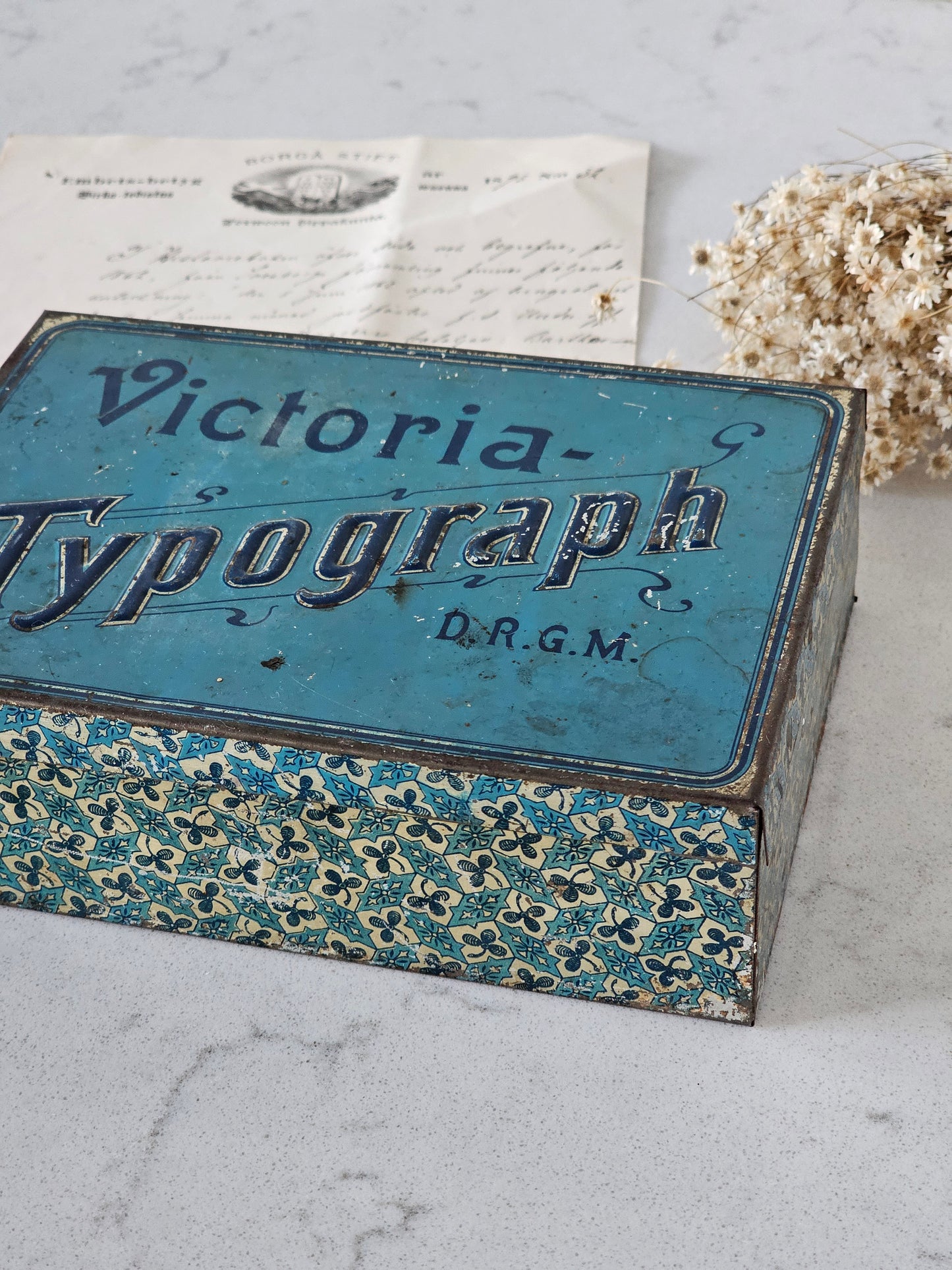 Victoria-Typograph Leimasinlaatikko
