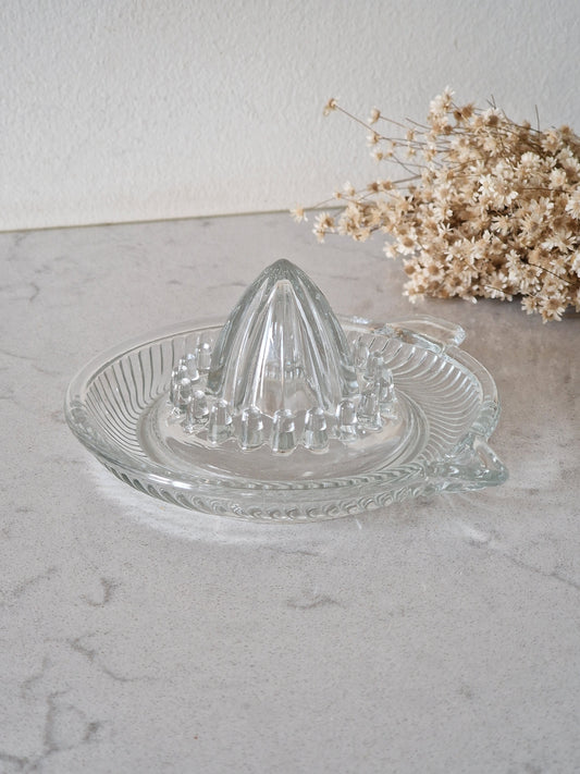 Glass citrus squeezer
