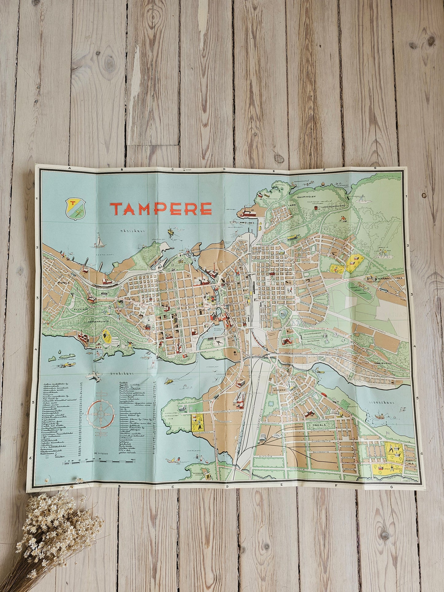 Tampereen kartta 1951