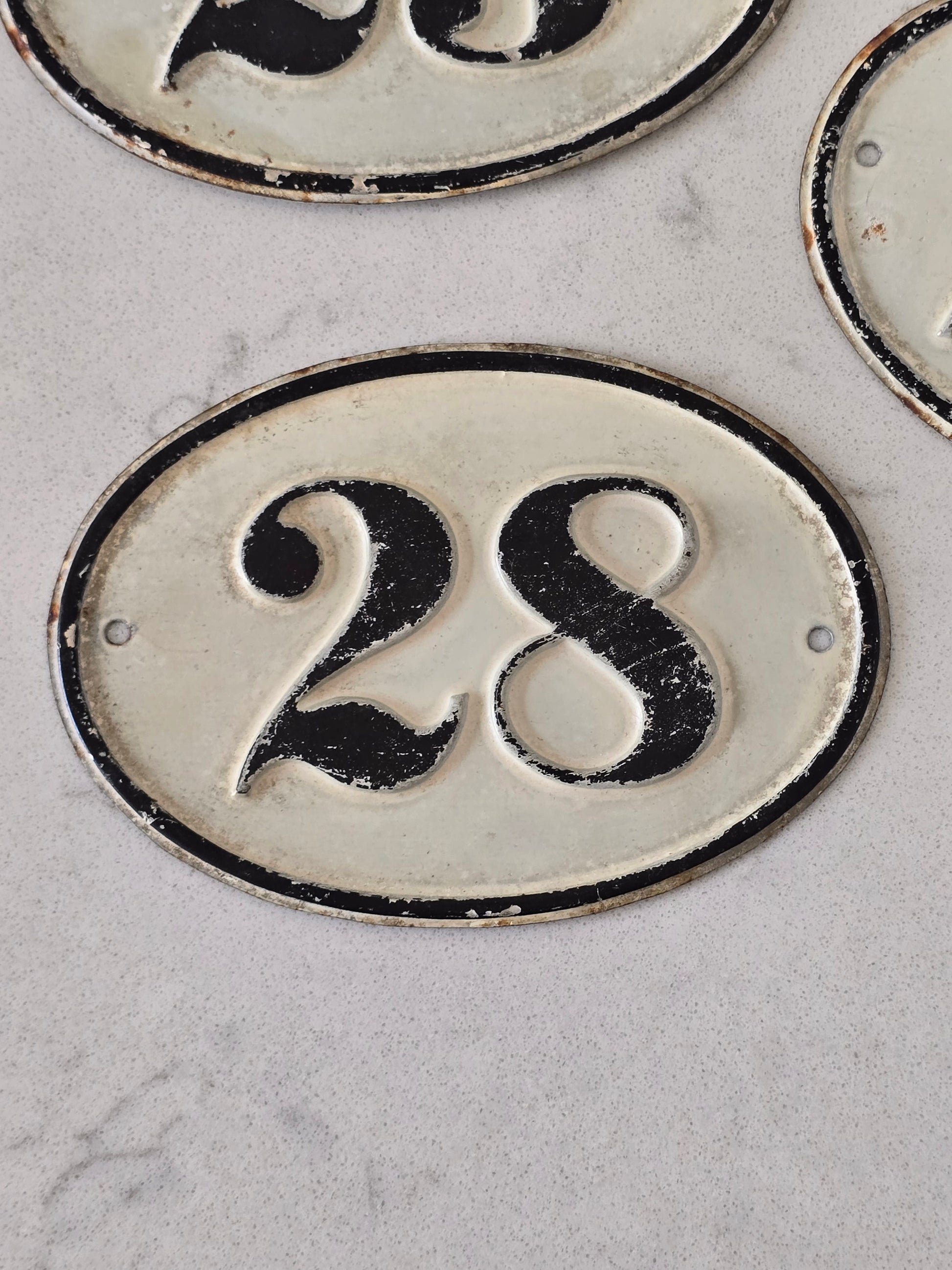 Vintage numerokyltit 