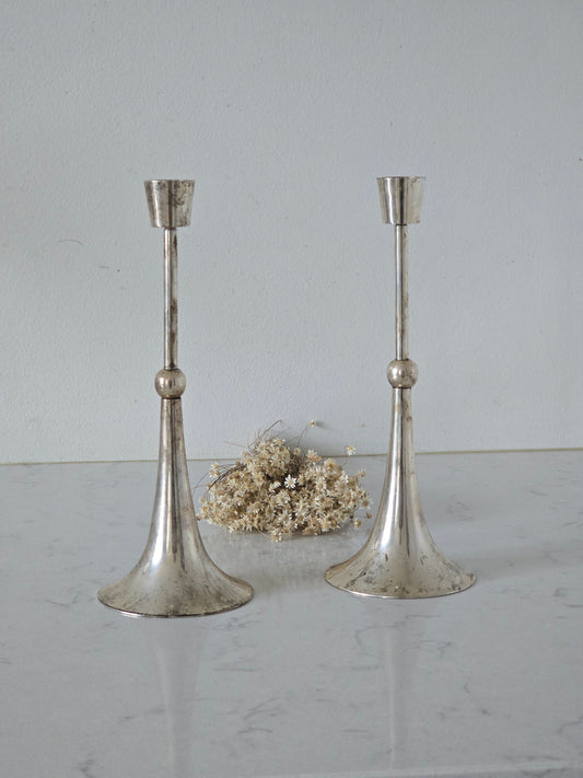 Vintage kynttiläjalkapari