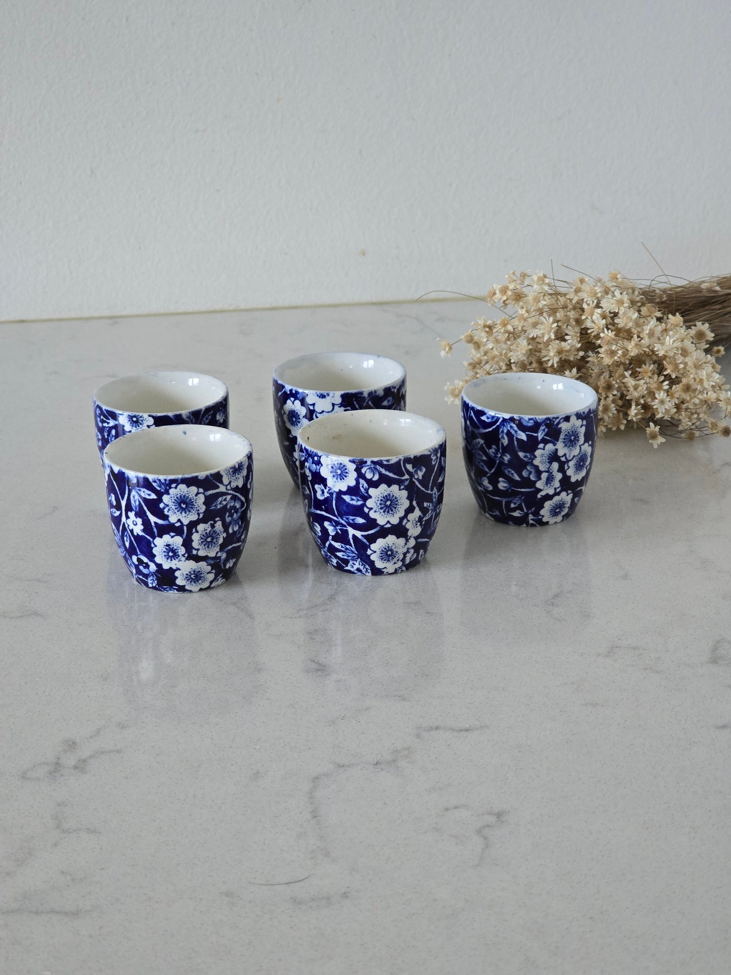 Burleigh Ware Calico munakupit 5 kpl