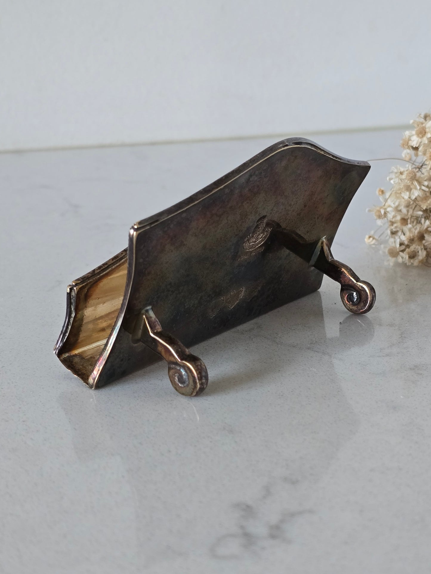 Vintage käyntikorttiteline