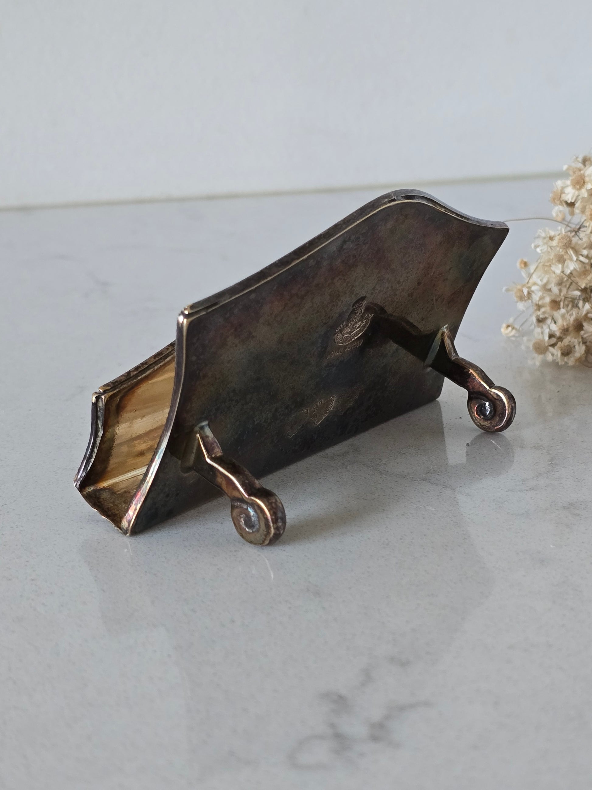 Vintage käyntikorttiteline