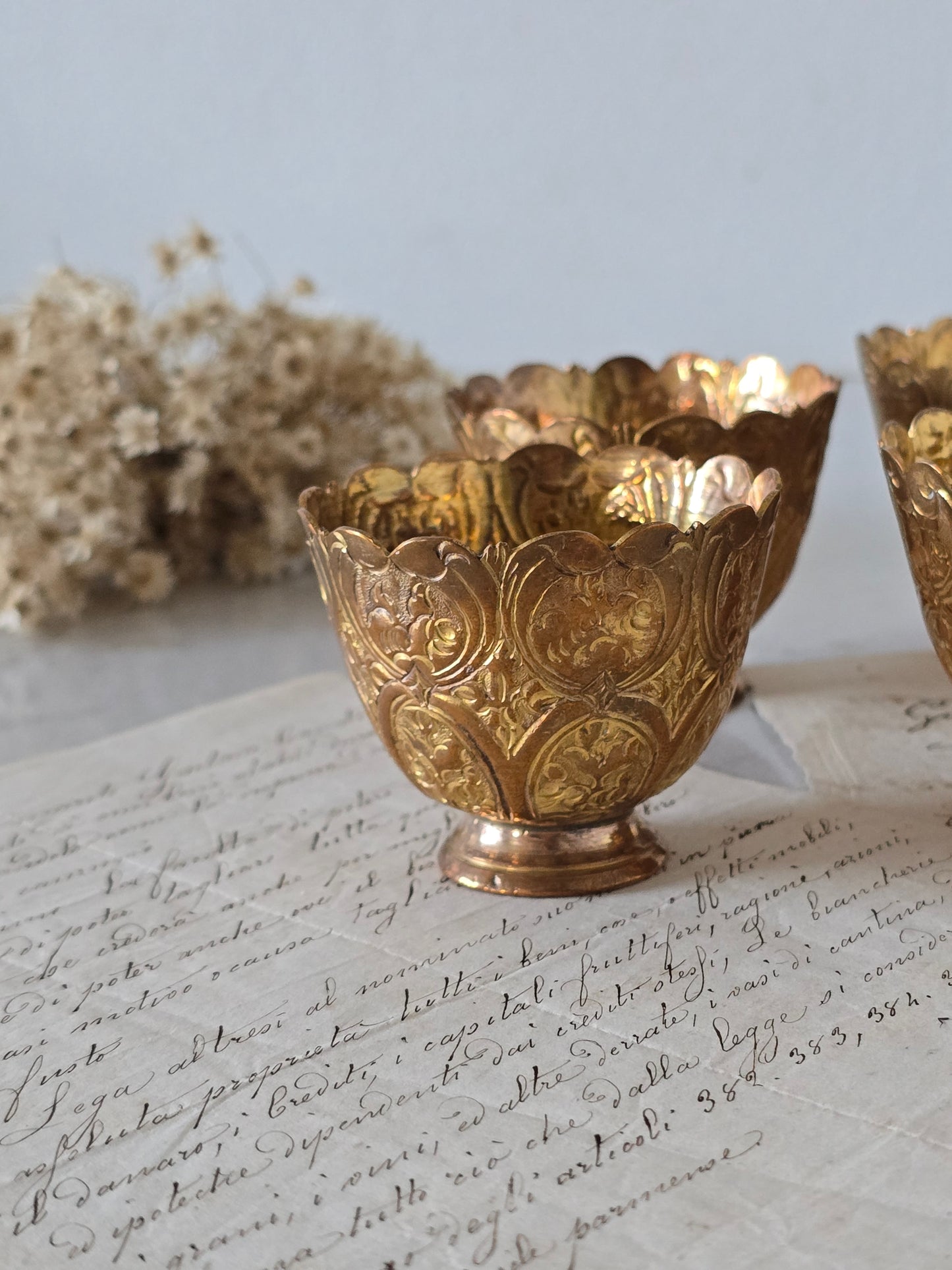 Kullanväriset munakupit 5 kpl