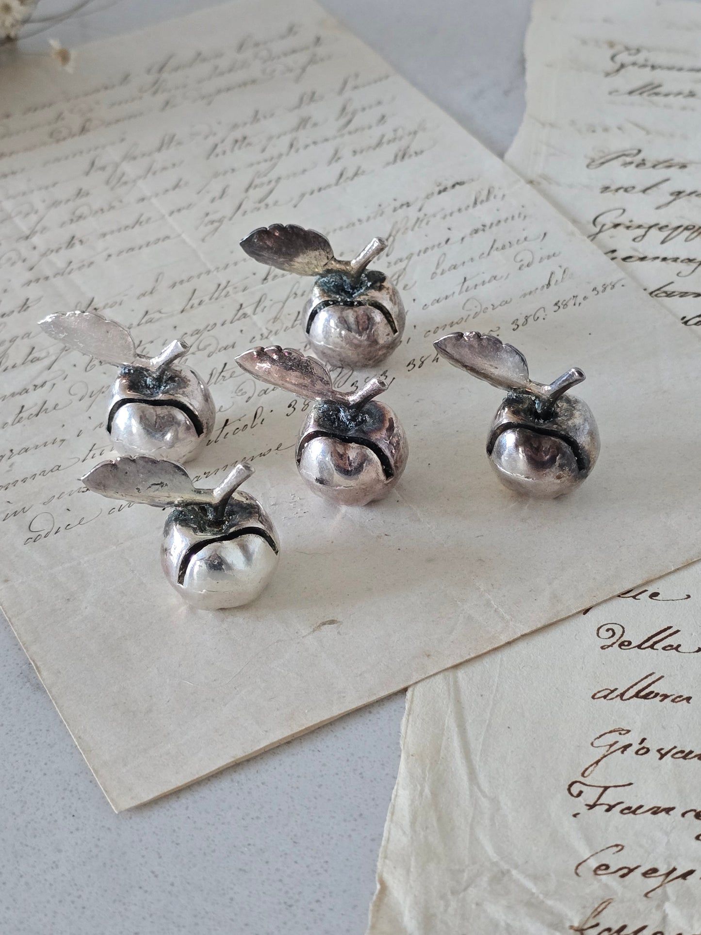 Uushopeiset omena-korttipidikkeet