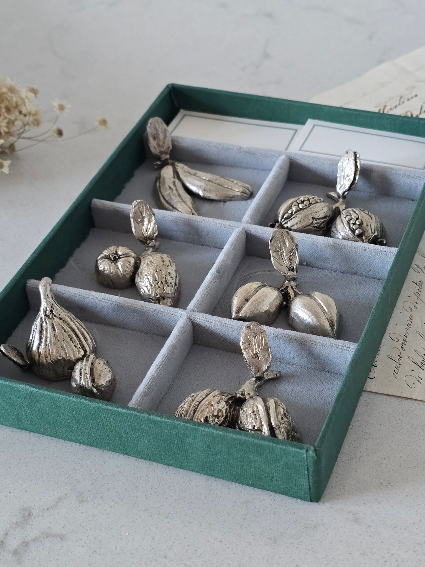 Italialainen vintage korttipidikesetti