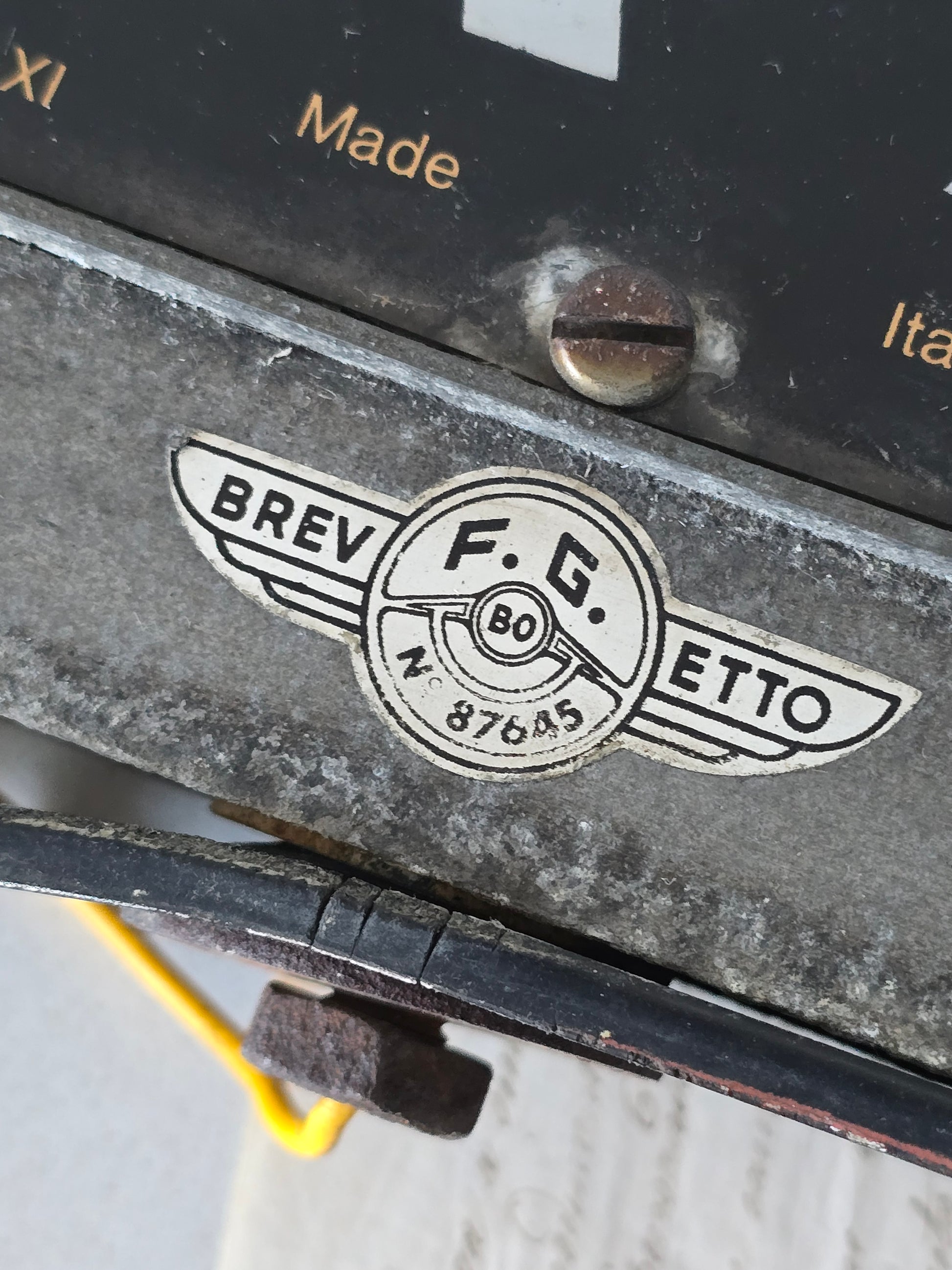 Vanha Italialainen vintage taksikyltti 60-70-luku