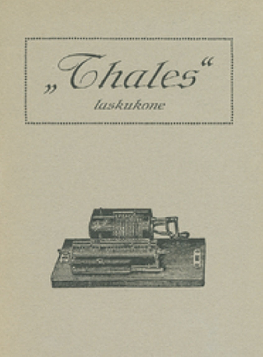 Thales laskukone, 1920-luku