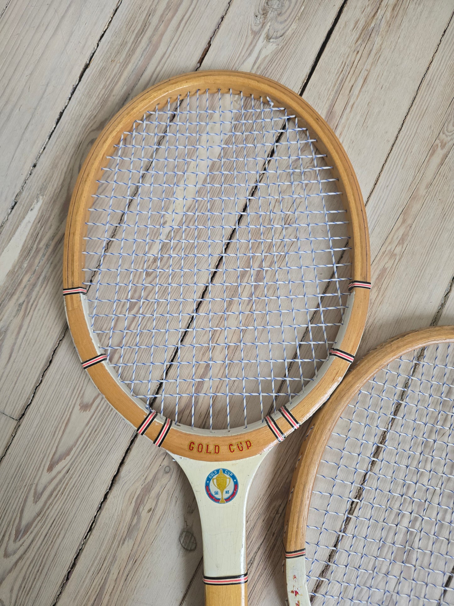 Gold cup vintage-tennismailat 1970-luvulta.