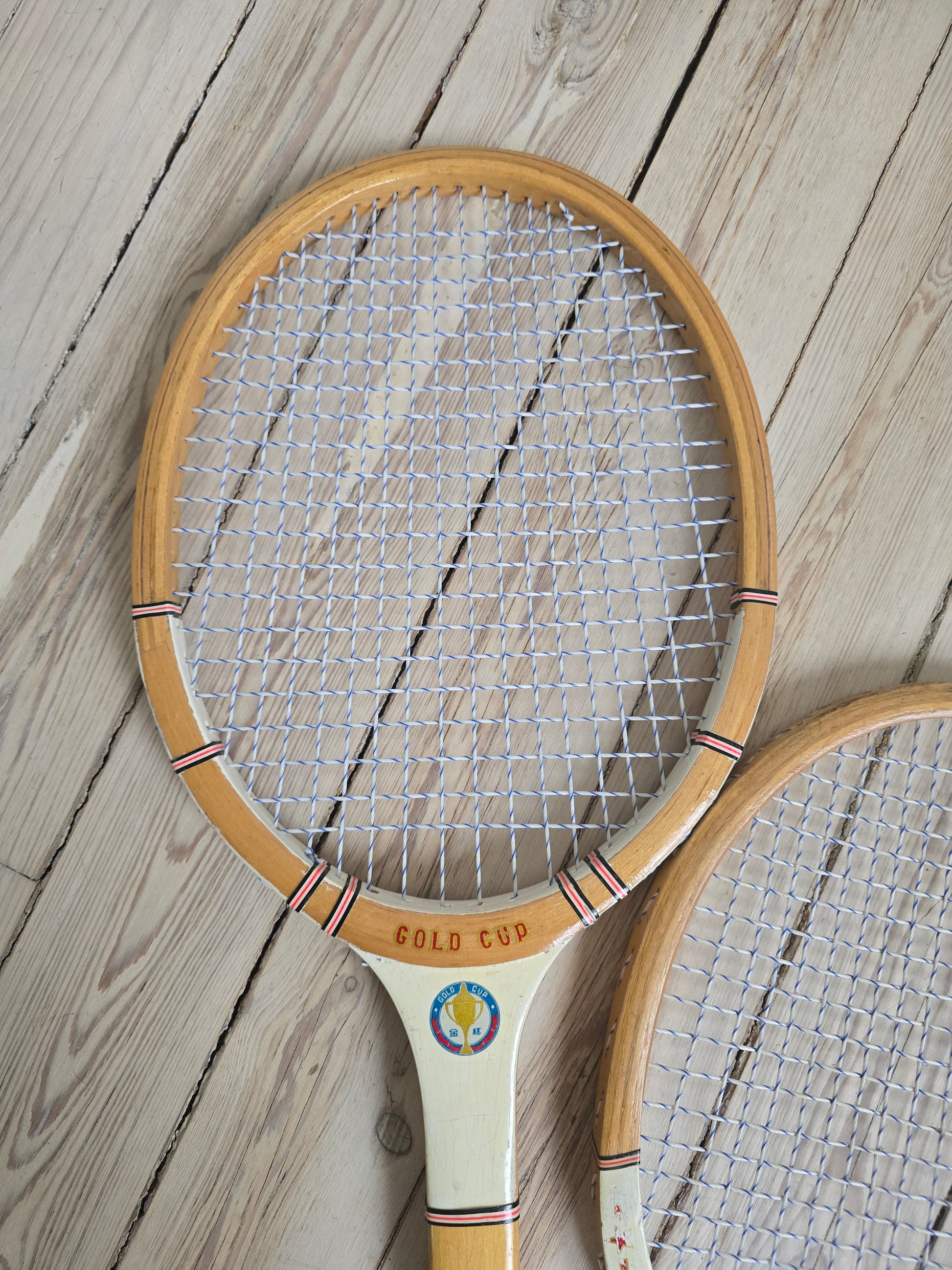 Gold cup vintage-tennismailat 1970-luvulta.