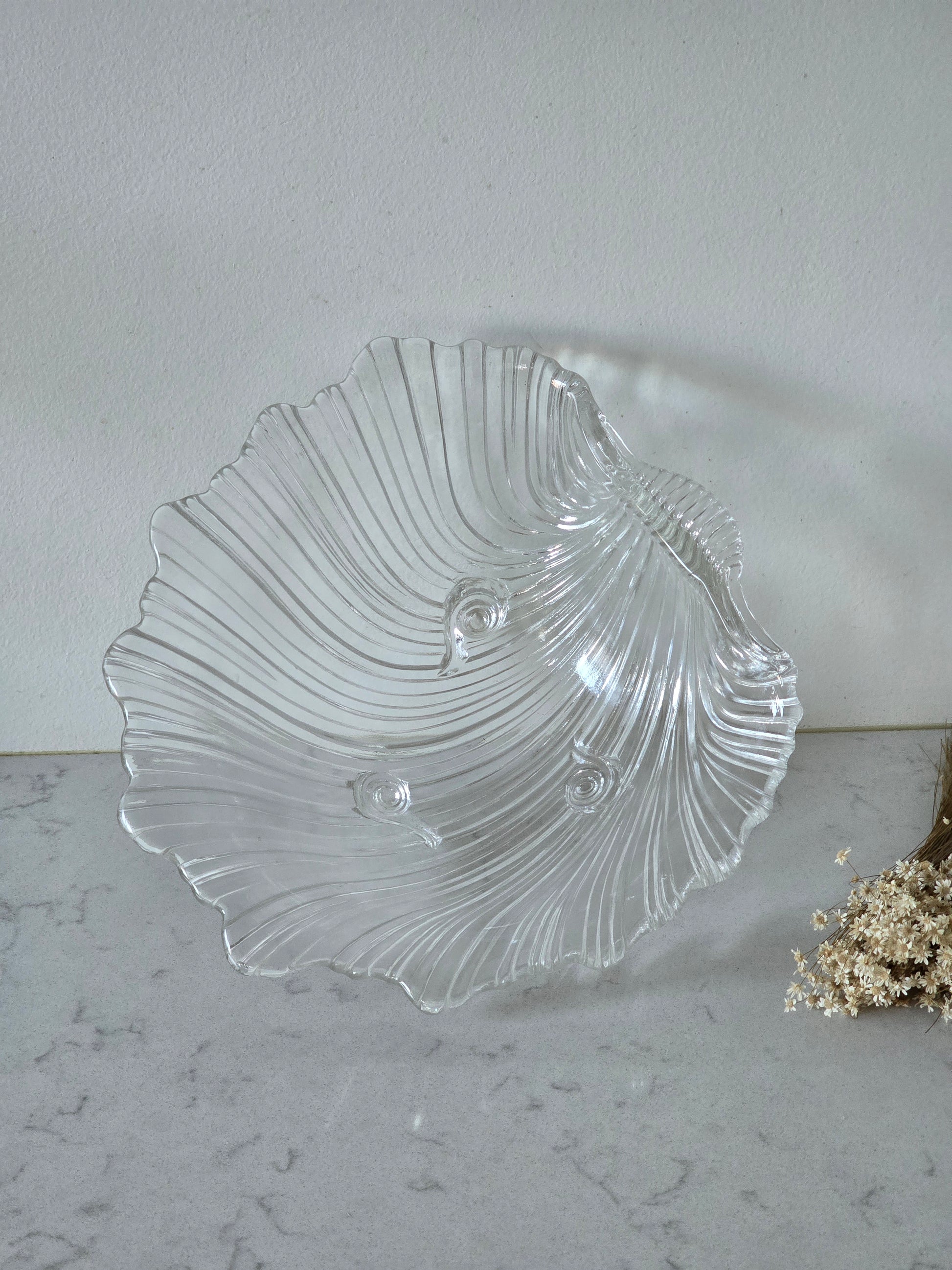 Vanha lasinen vintage kulho