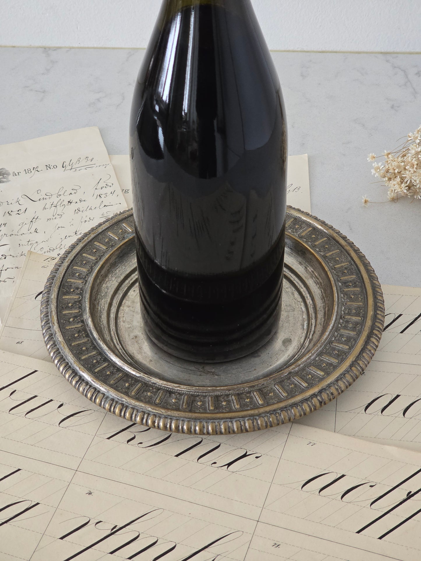 Vintage viinipullon alunen