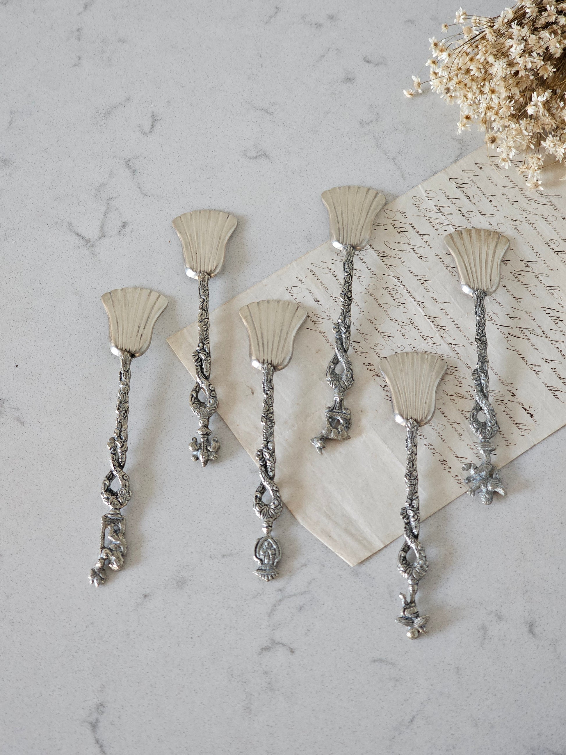 vanhat  italialaiset vintage lusikat 