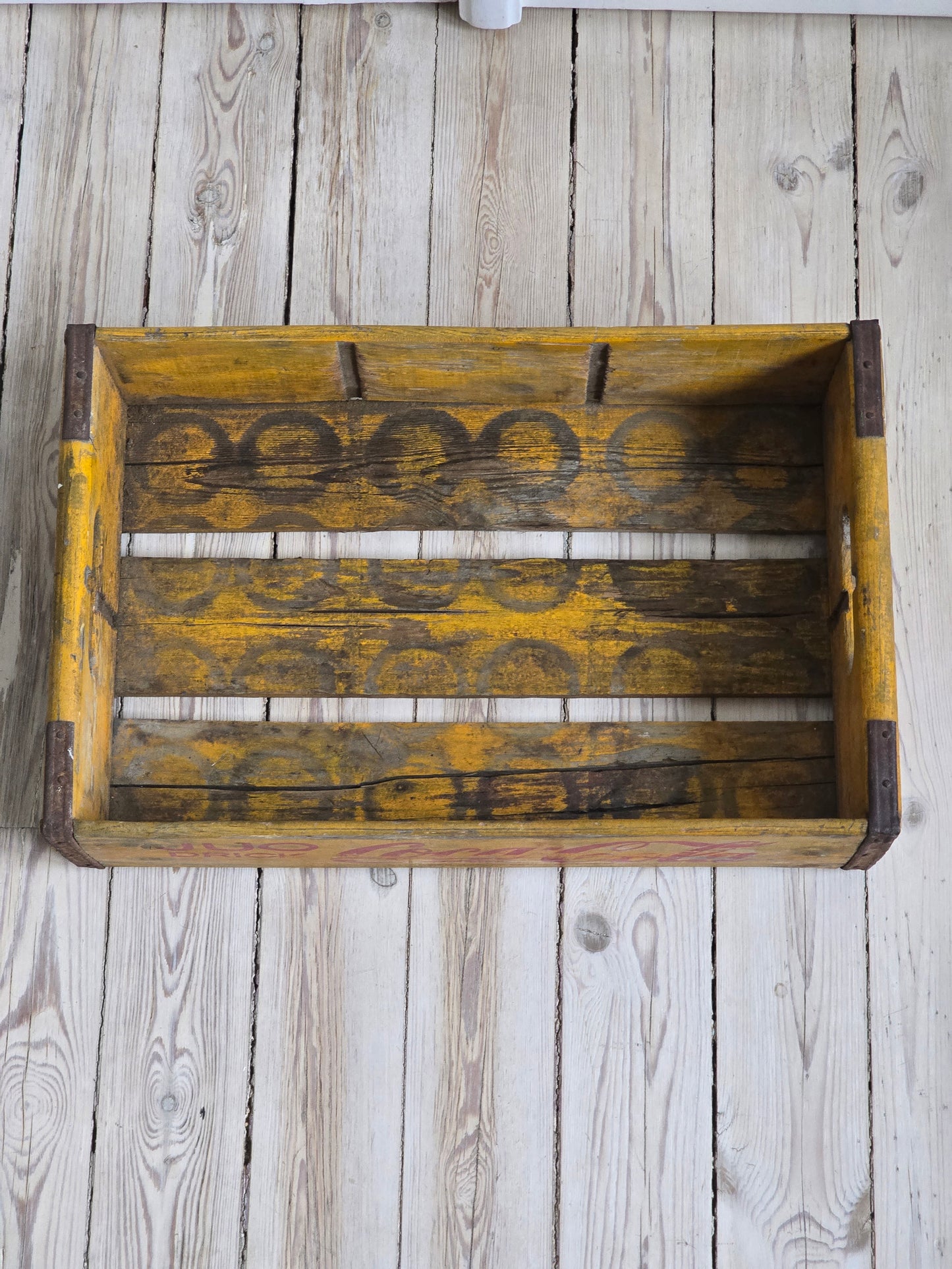 Vanha vintage Coca-Cola puulaatikko