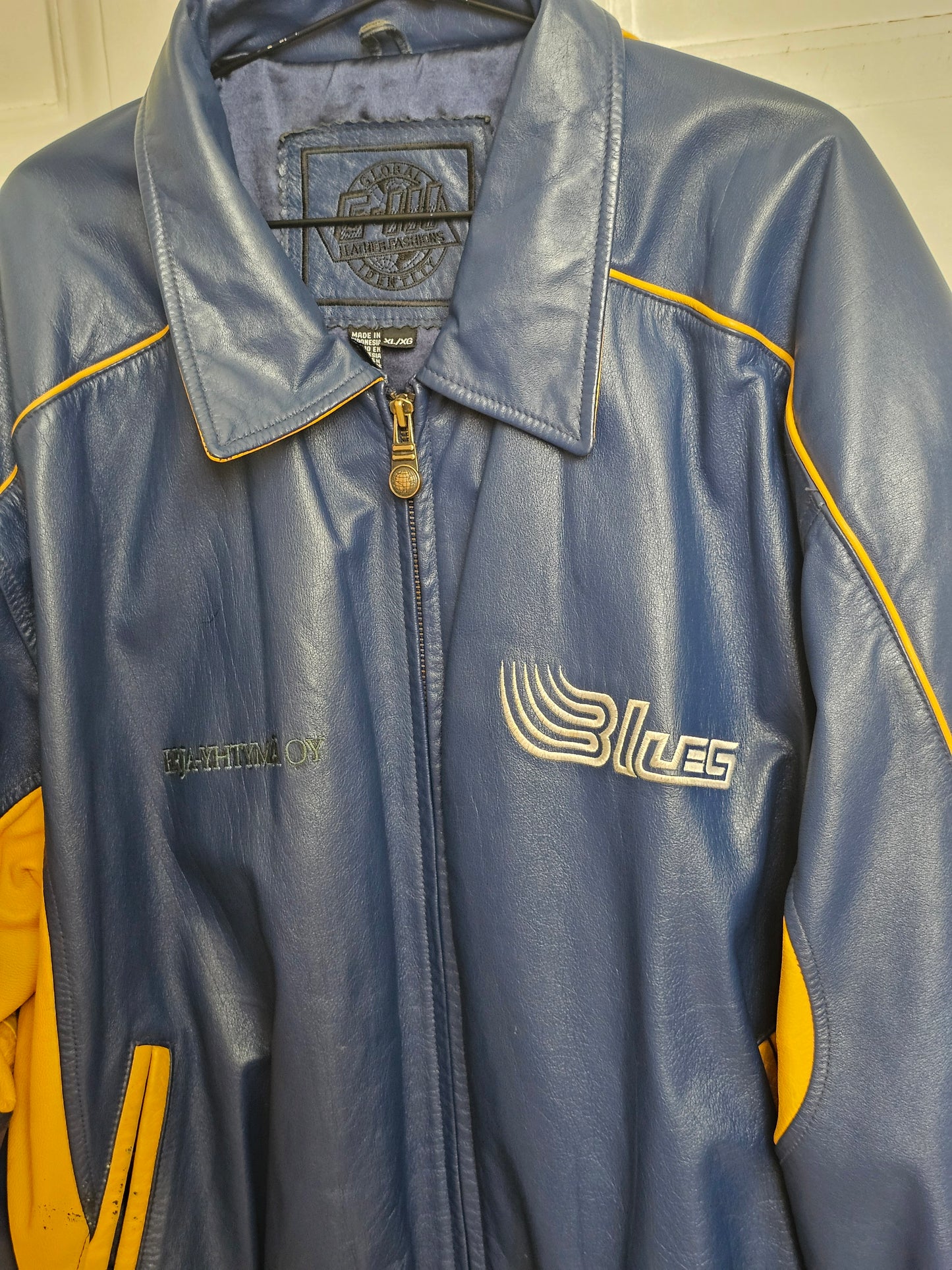 Espoo Blues vintage nahkatakki