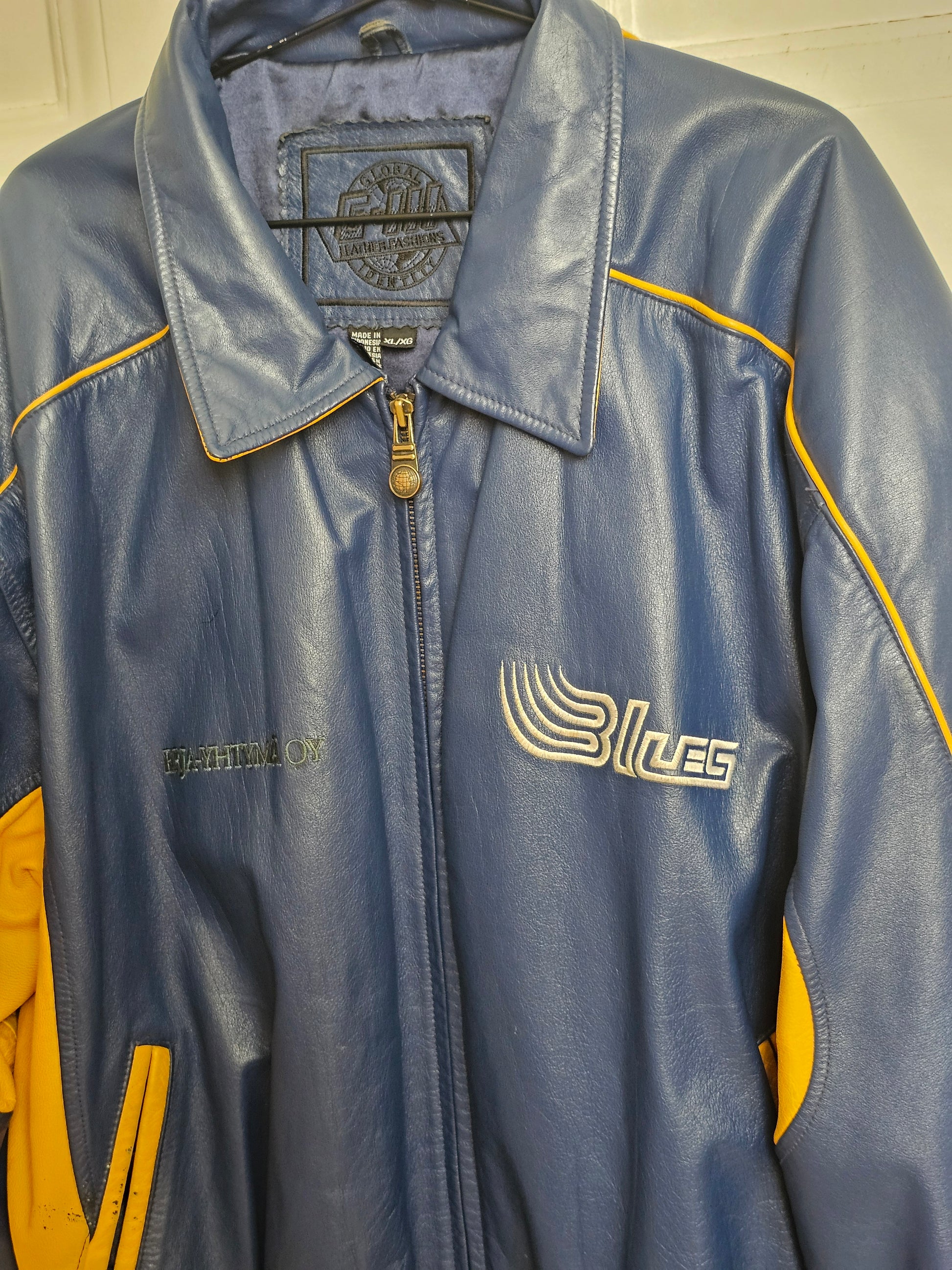 Espoo Blues vintage nahkatakki