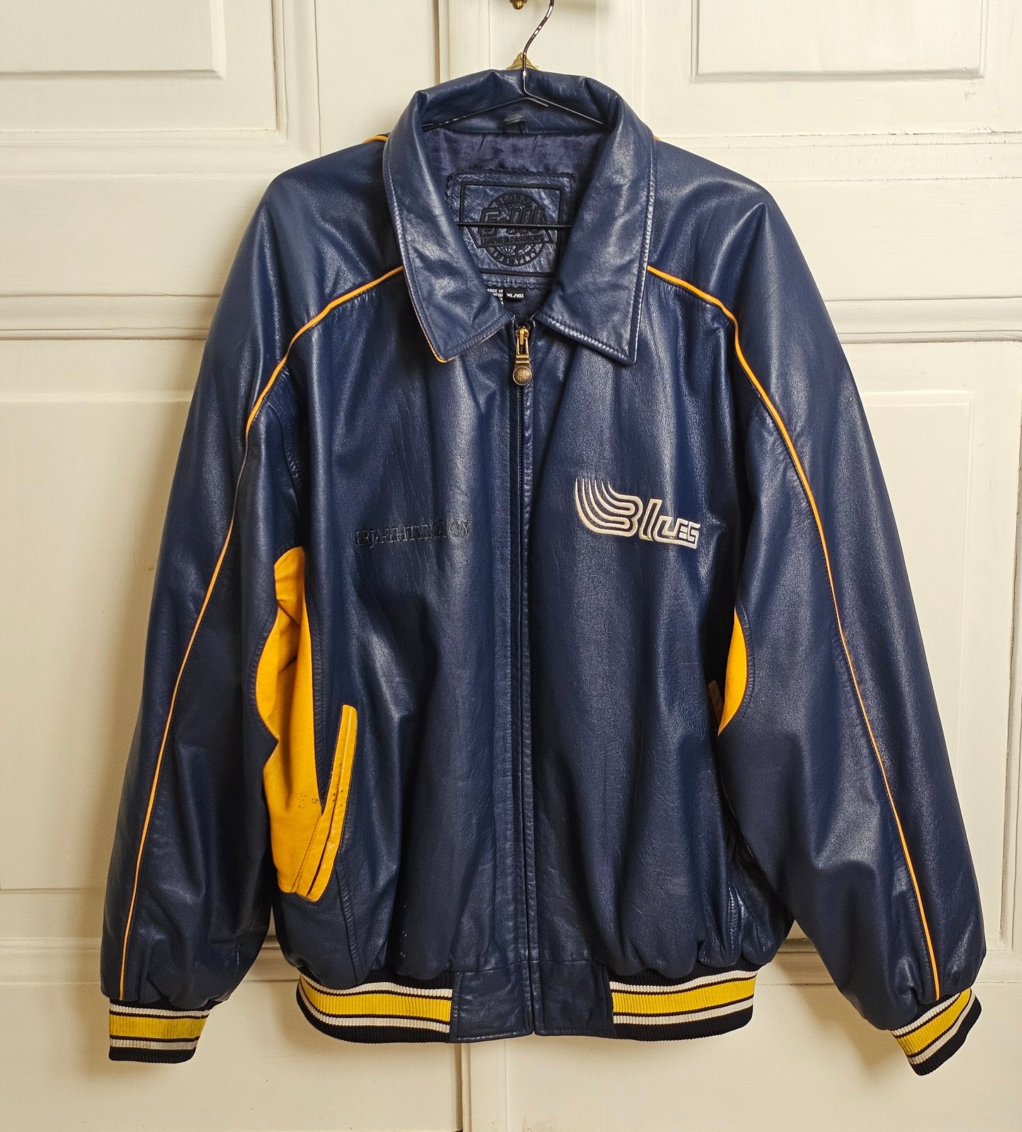 Espoo Blues vintage nahkarotsi