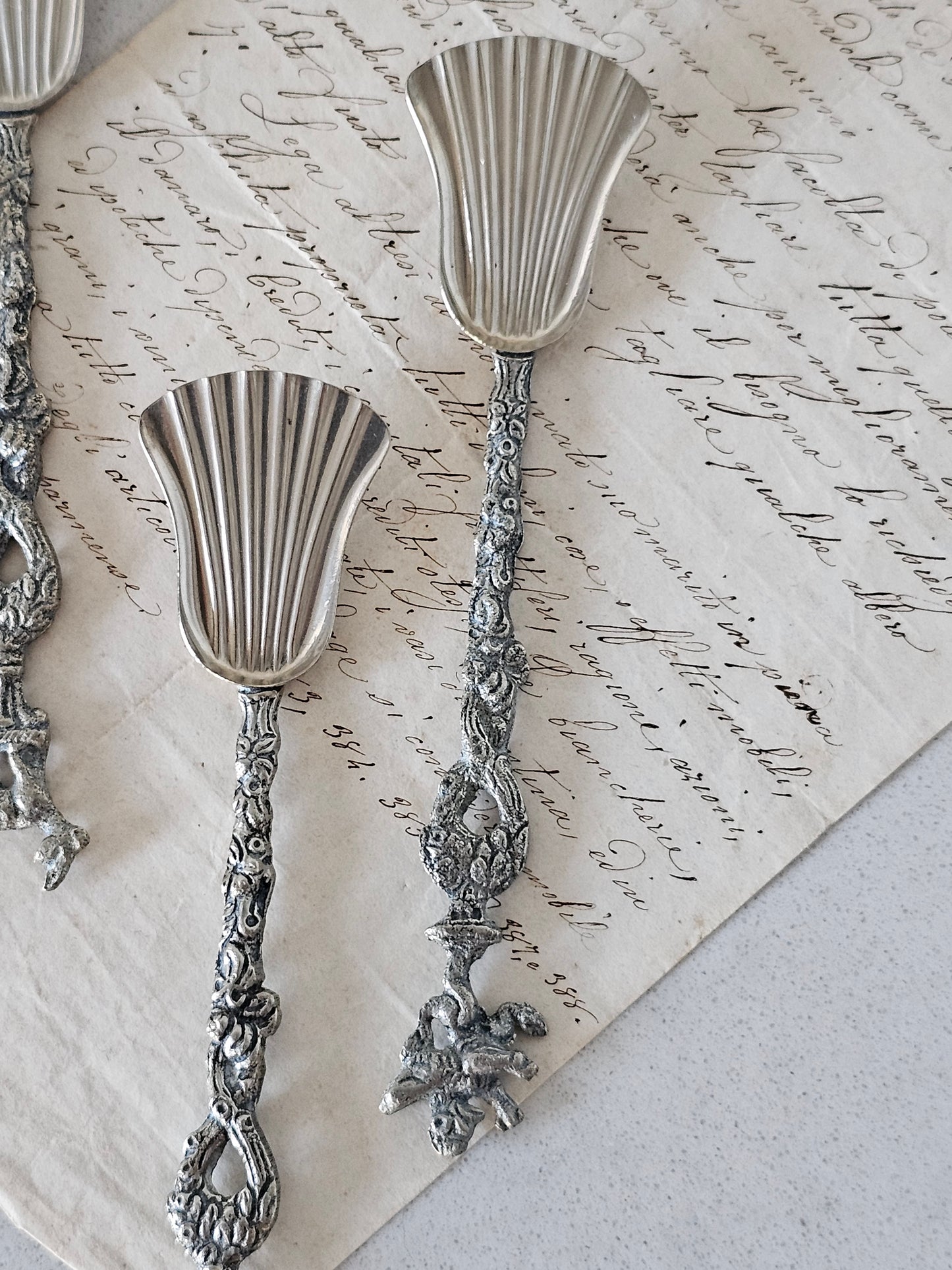 vanhat  italialaiset vintage lusikat 