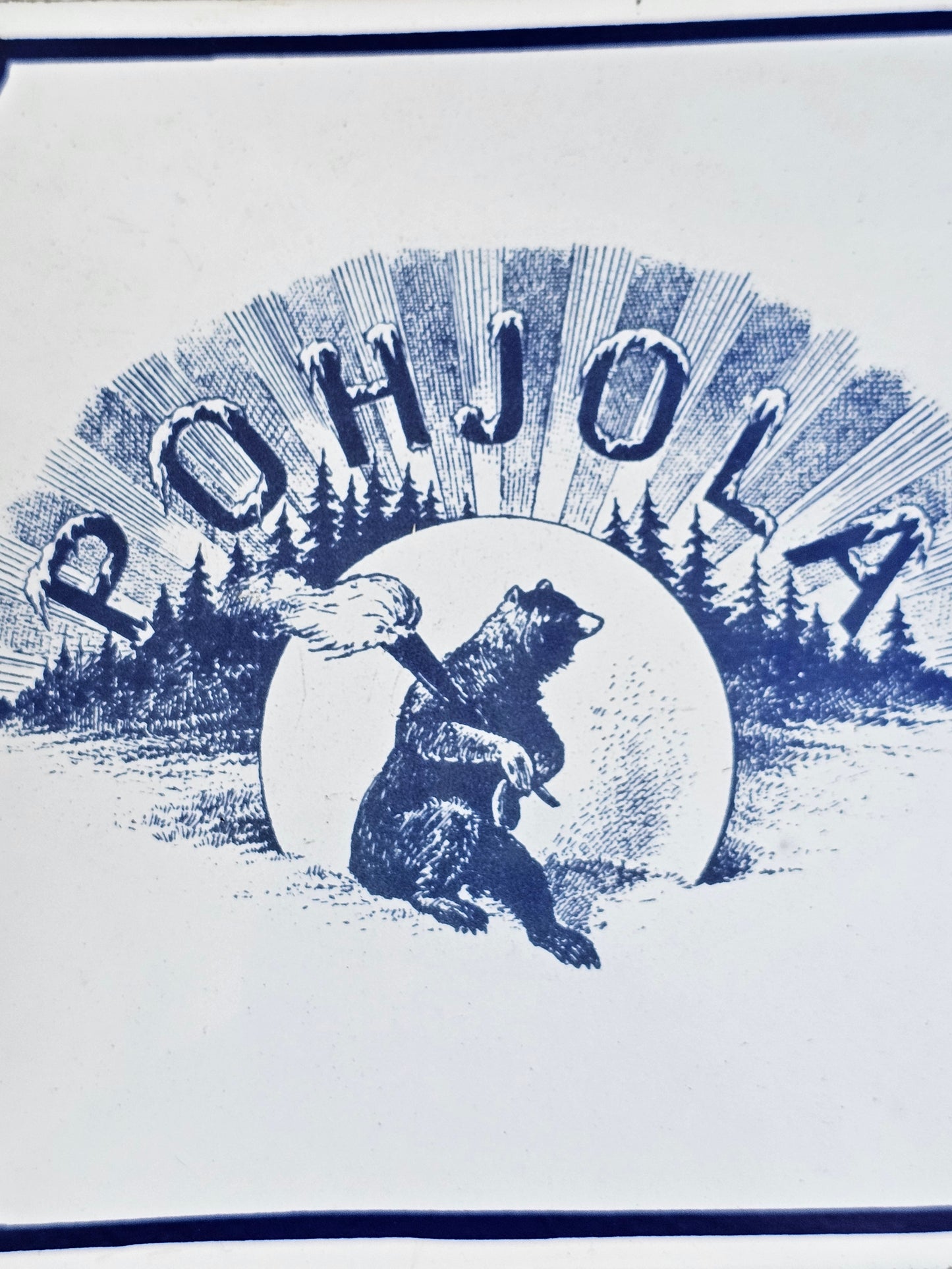 Pohjola, Kullervo ja tapaturmavakuutuksia vanha emalikyltti