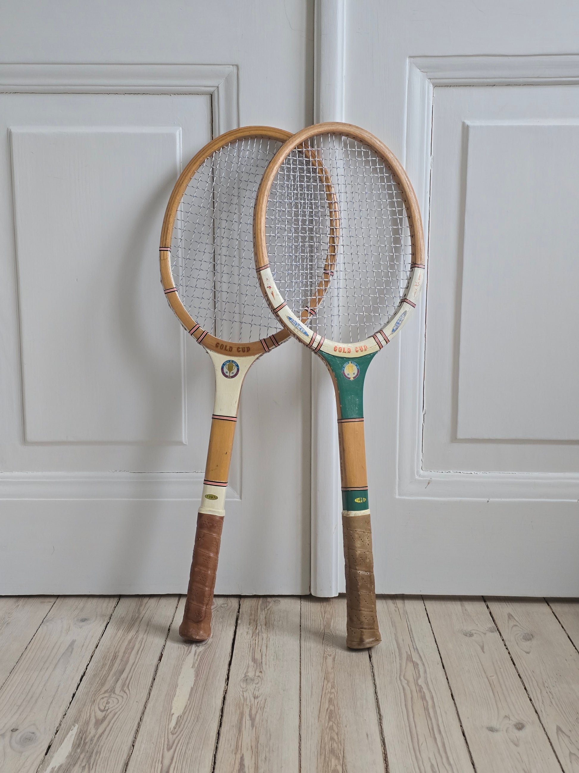 Gold cup vintage-tennismailat 1970-luvulta.