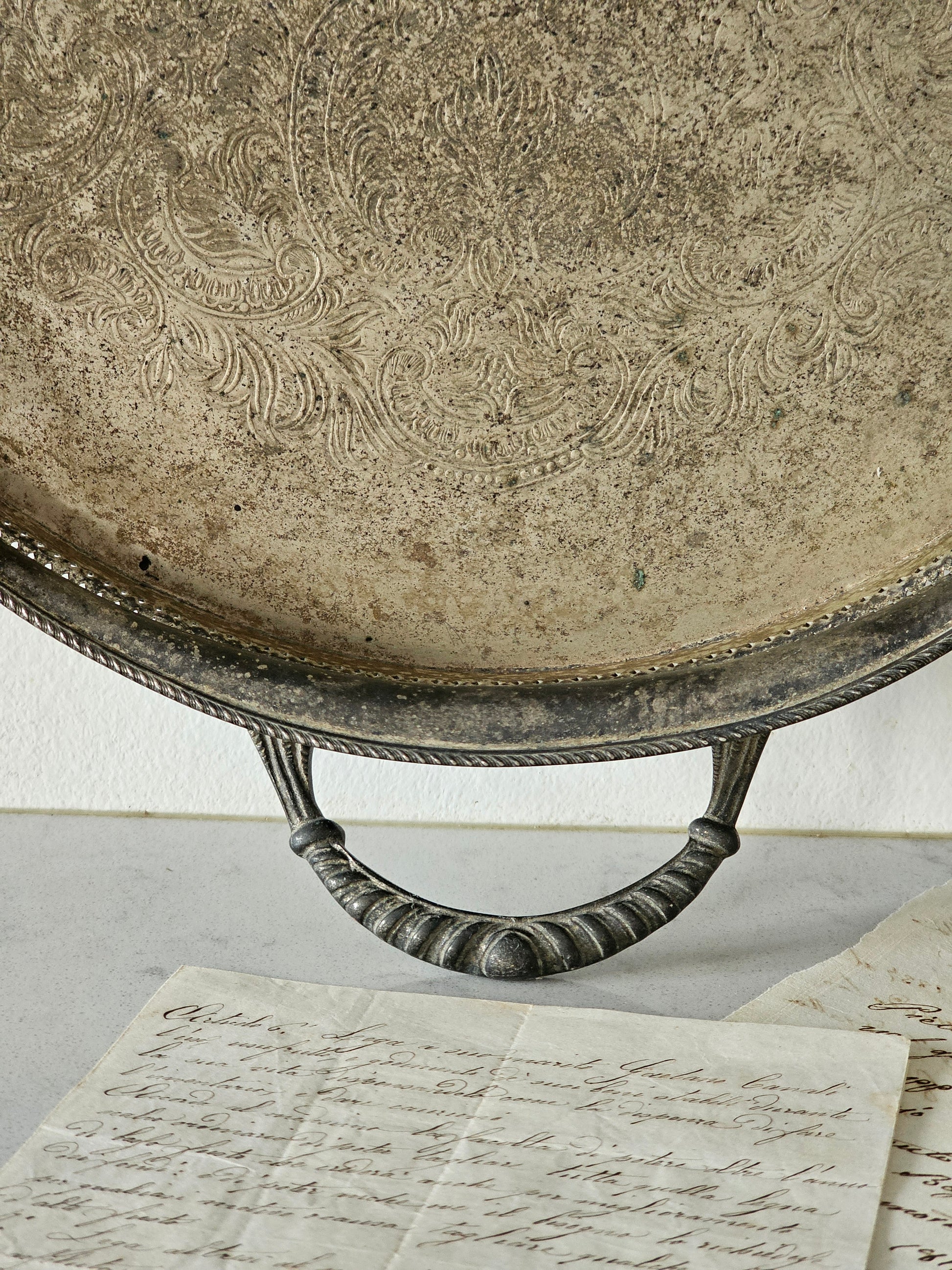 Italialainen iso vintage tarjotin