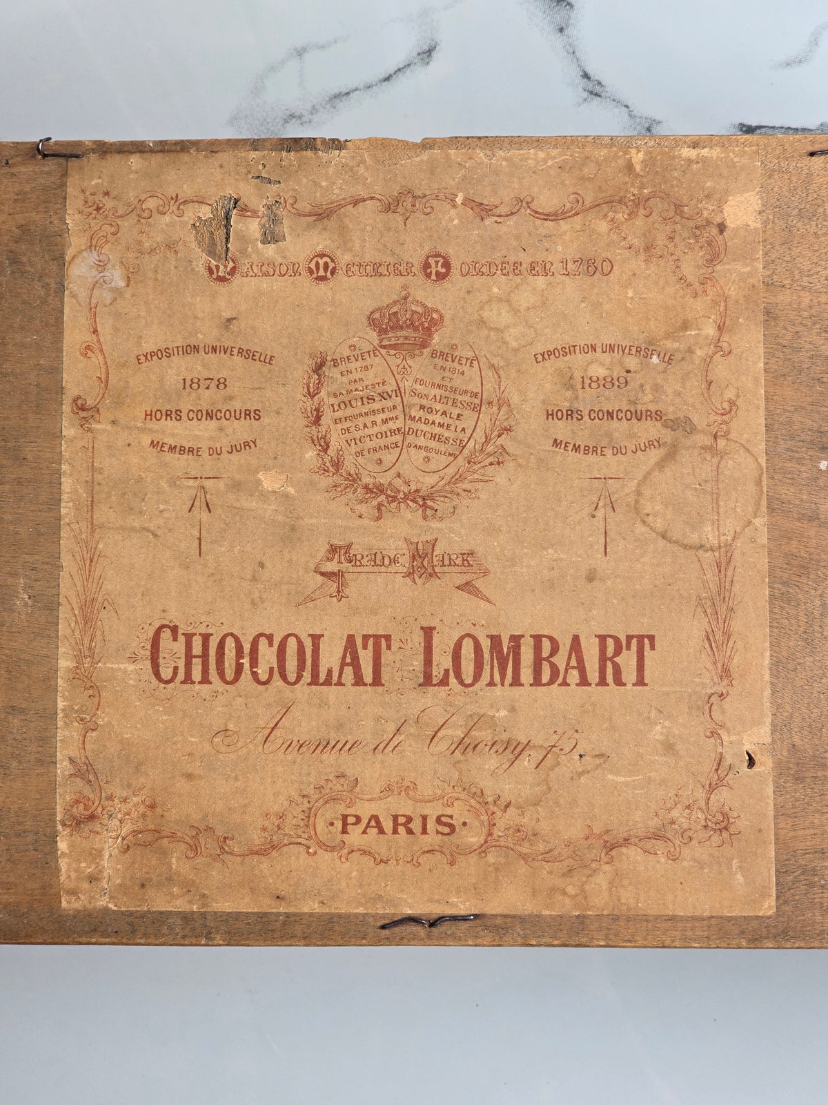 Chocolat Lombart puulaatikko