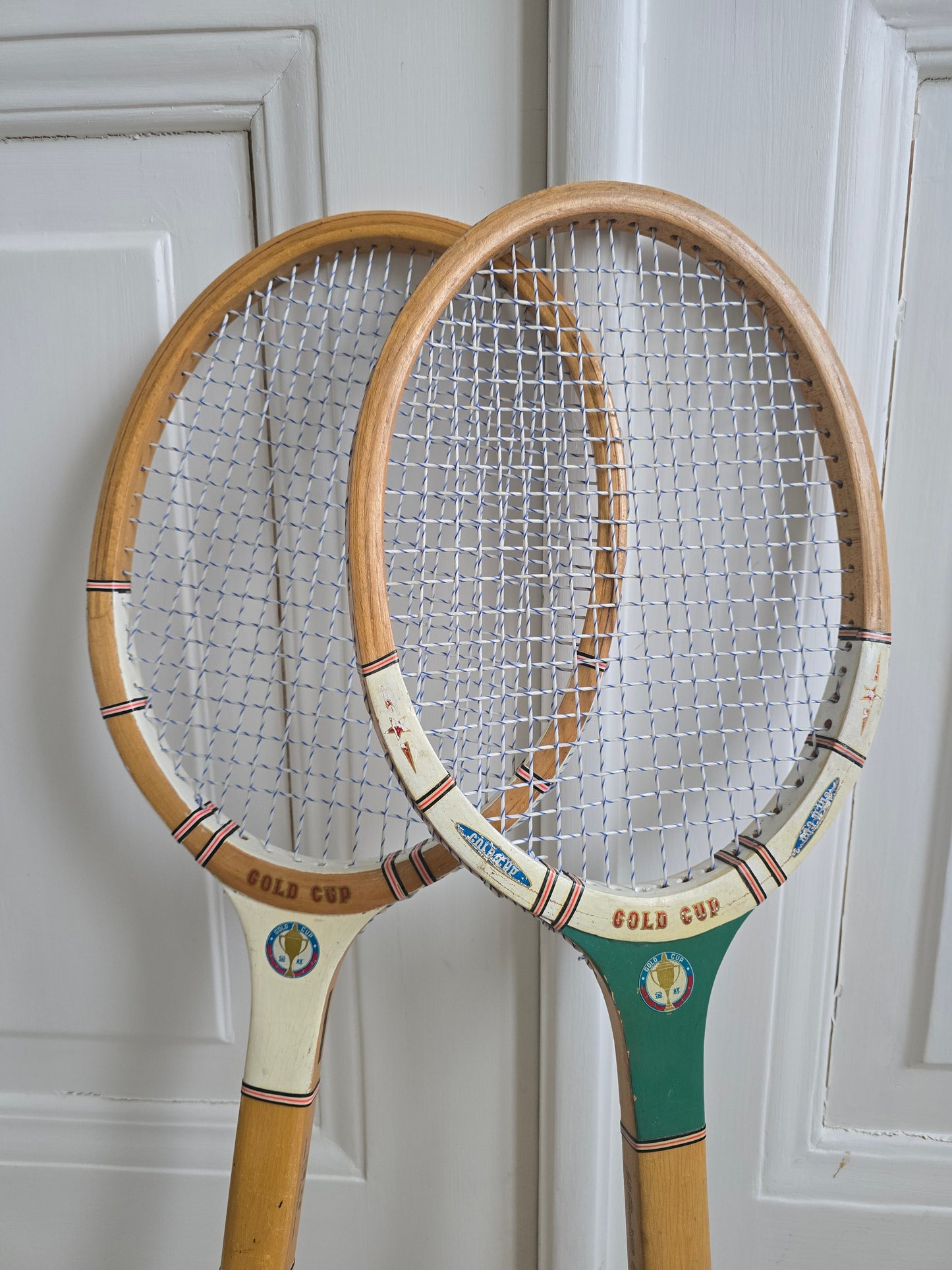 Gold cup vintage-tennismailat 1970-luvulta.