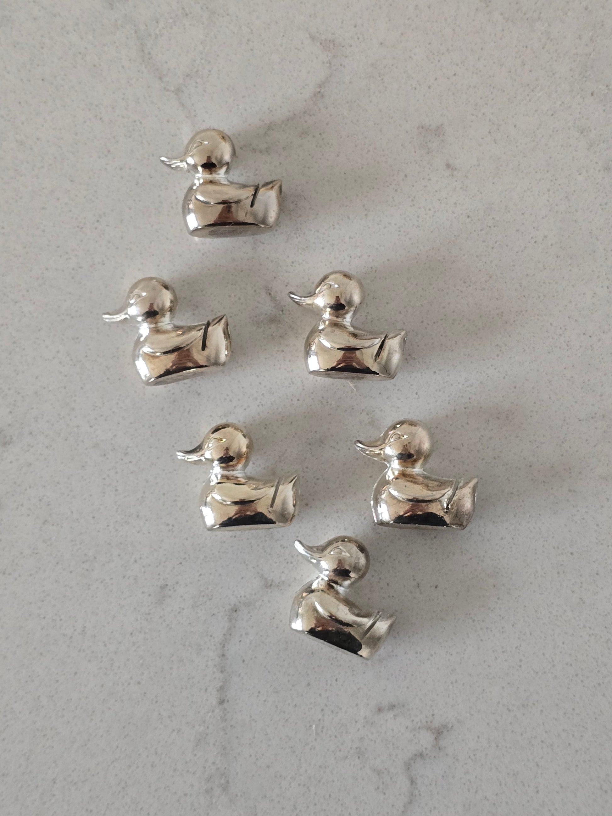 Vintage ankka-hintalappu/korttipidikkeet ruoka tai tarjoilupöytään