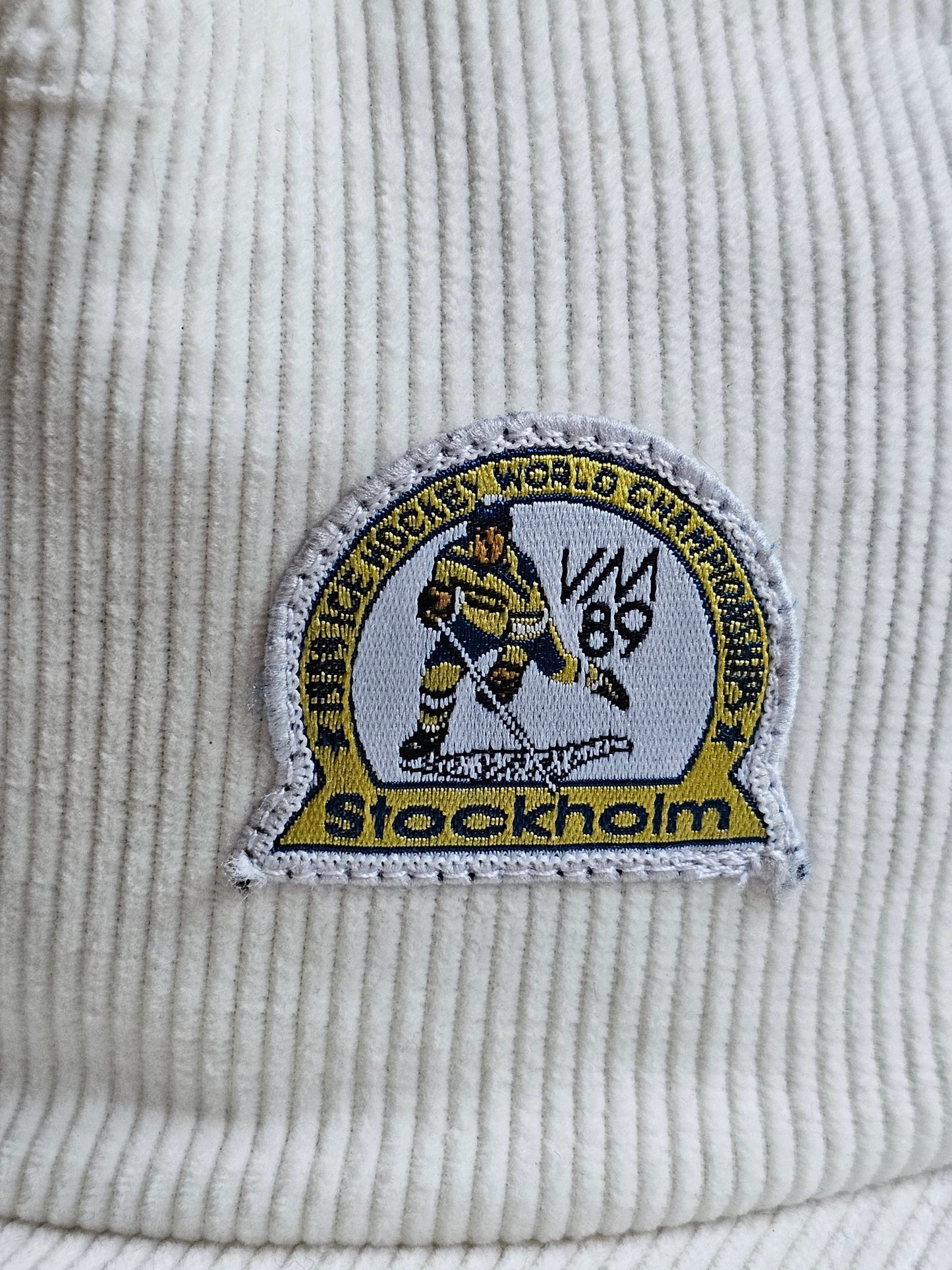 Vintage lippis Stockholm VM 1989