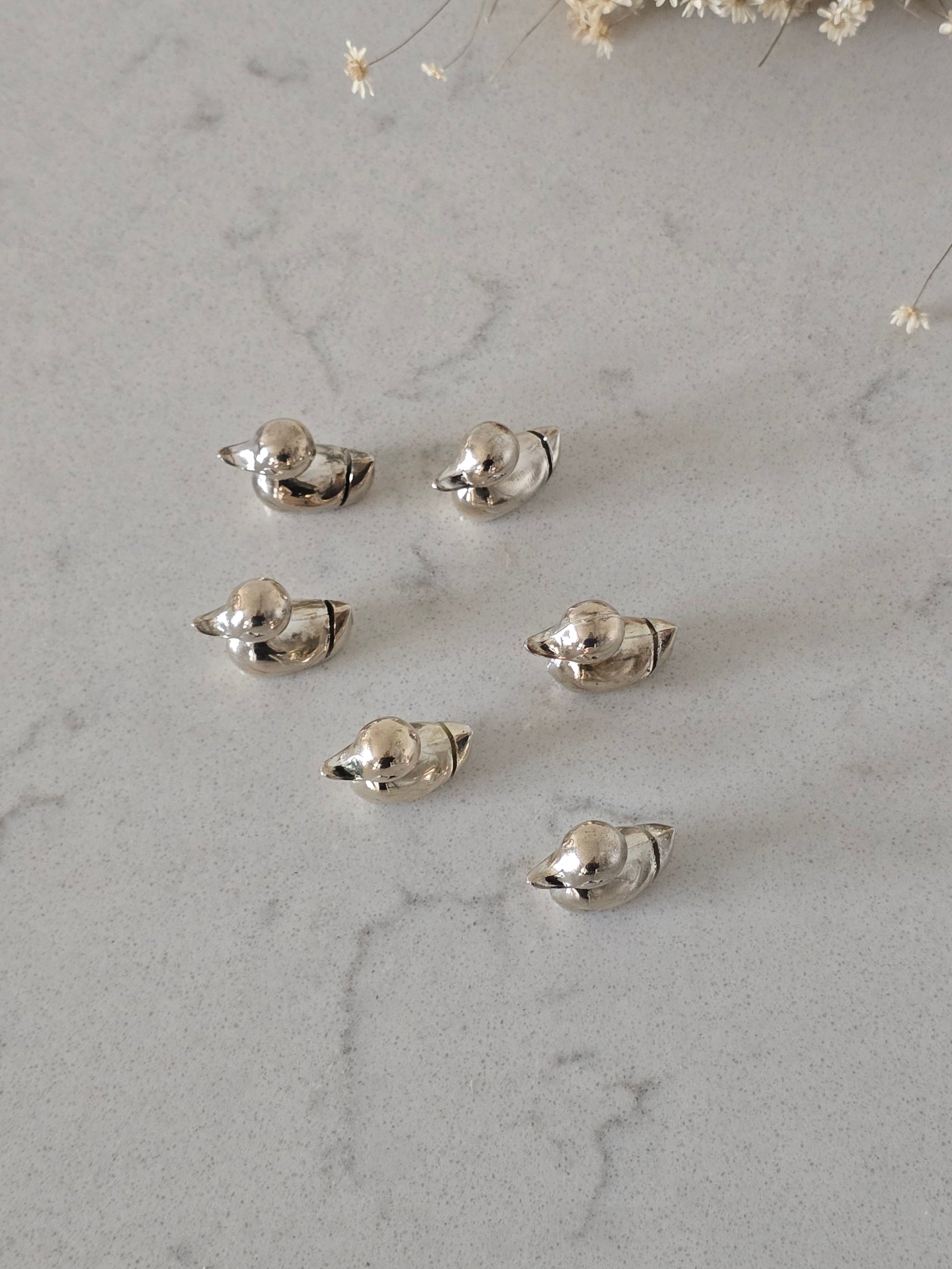 Vintage ankka-hintalappu/korttipidikkeet ruoka tai tarjoilupöytään